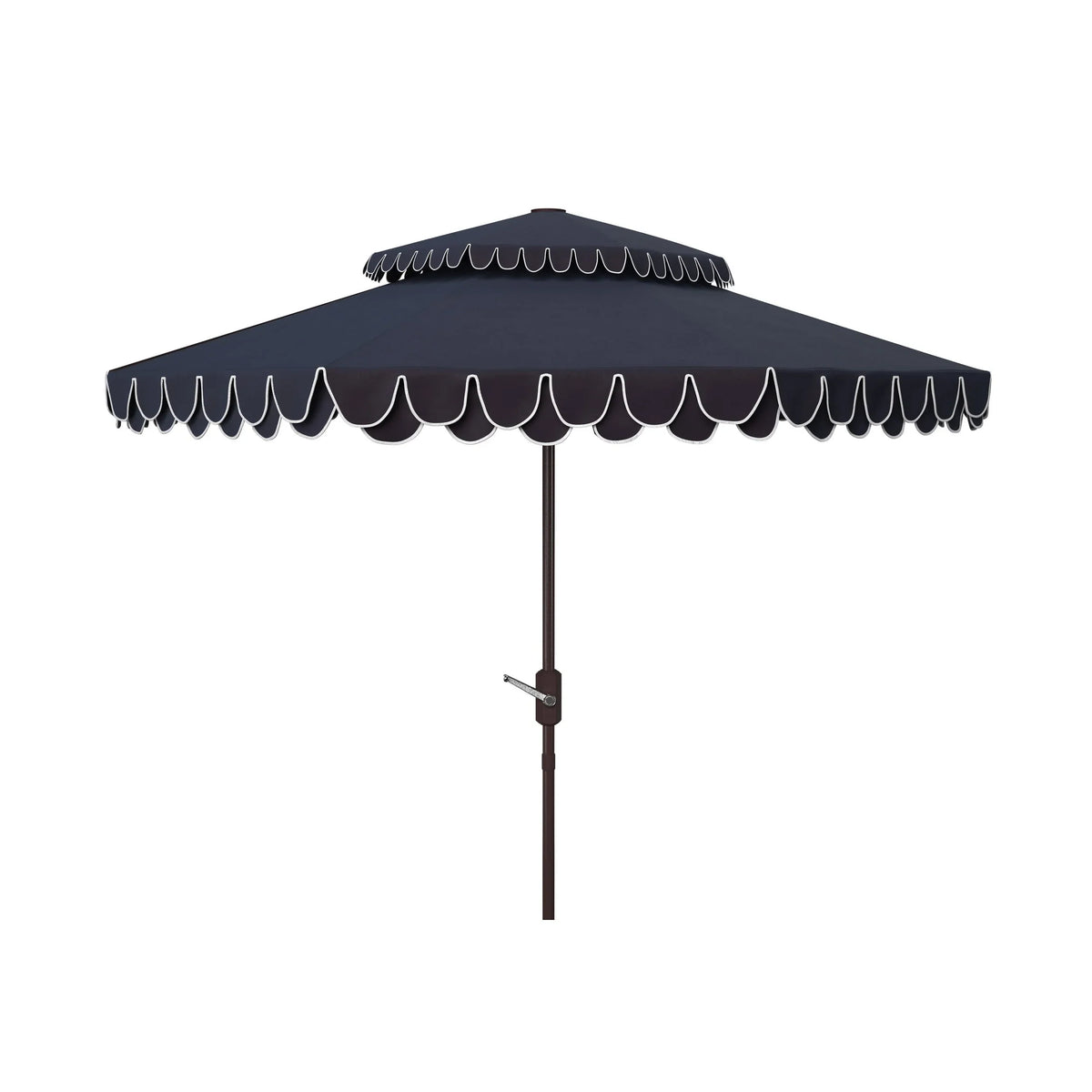 Parasol déporté double toit 274 cm avec cantonnière Kjerstin SAFAVIEH Outdoor