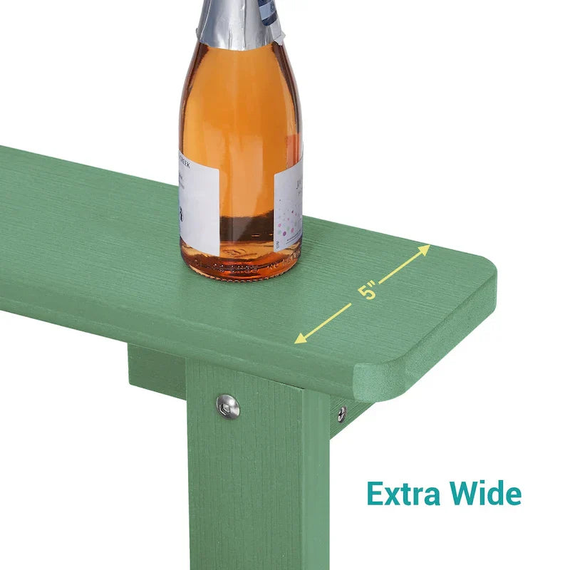 Chaises Adirondack d'extérieur en bois résistantes aux intempéries Bonosuki - Lot de 4