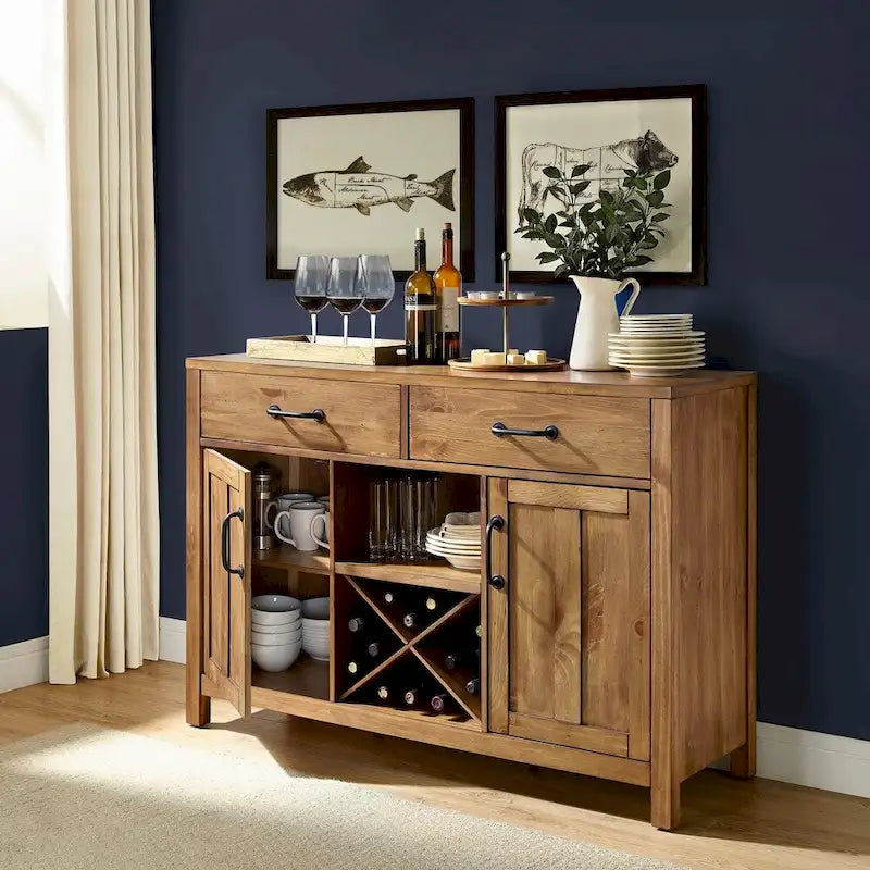 Buffet Crosley Roots en finition naturelle - 52 L x 18 P x 36 H