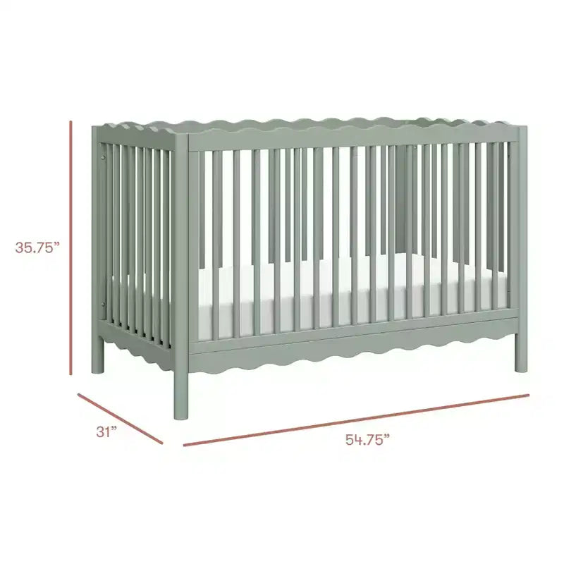 Lit de bébé convertible 4-en-1 Swell de Babyletto avec kit de conversion en lit de tout-petit