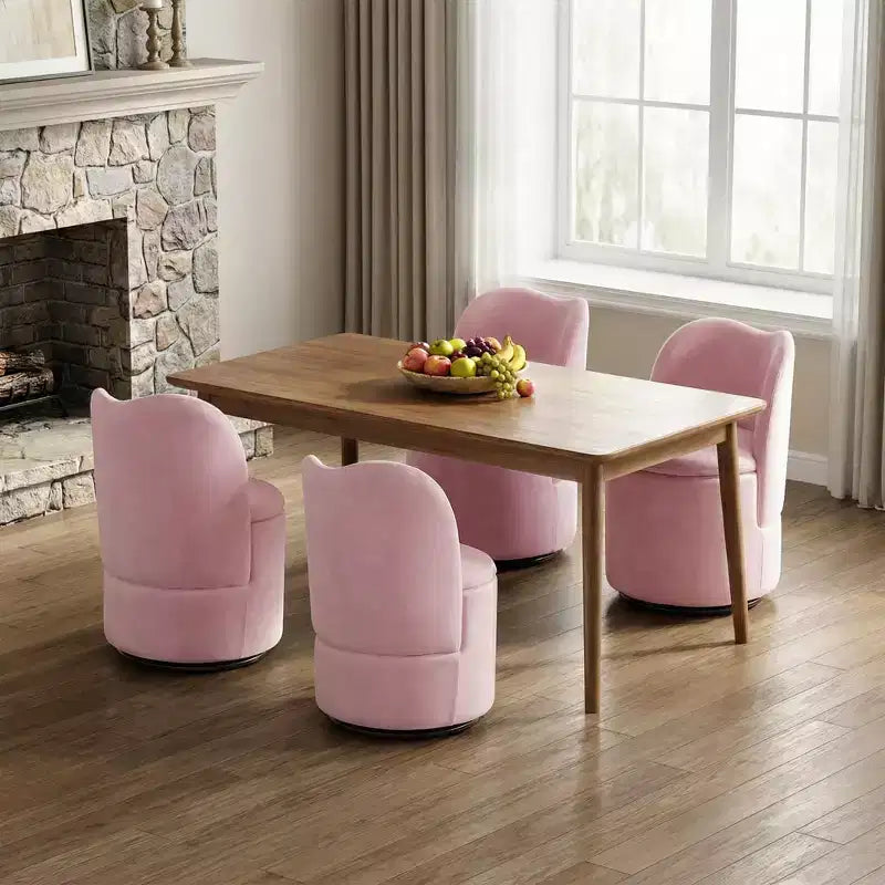 Chaise de vanité pivotante avec rangement, tabouret de maquillage rond rembourré avec dossier, fauteuil d'appoint rembourré doux pour chambre et salon