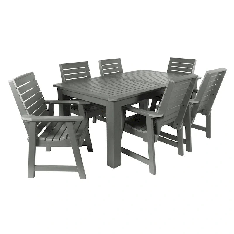 Ensemble de salle à manger d'extérieur 7 pièces HIGHWOOD PROFESSIONAL 42x72