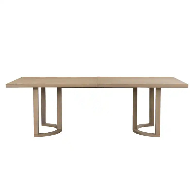 Ethan Dining Table With U-base, Solid Wood and Mdf, 95w