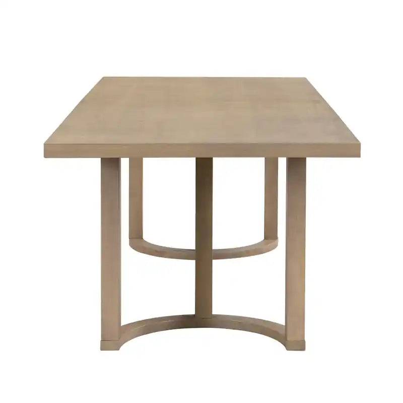 Table à manger avec piètement en U, bois id et MDF, 95l
