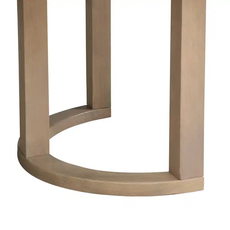 Table à manger avec piètement en U, bois id et MDF, 95l