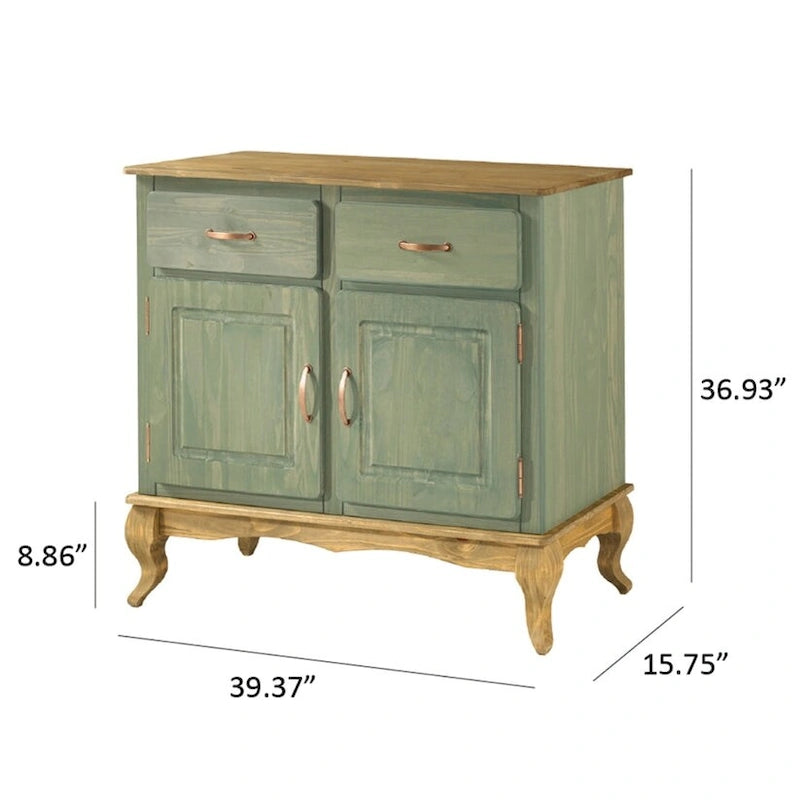 Buffet Vert en Bois