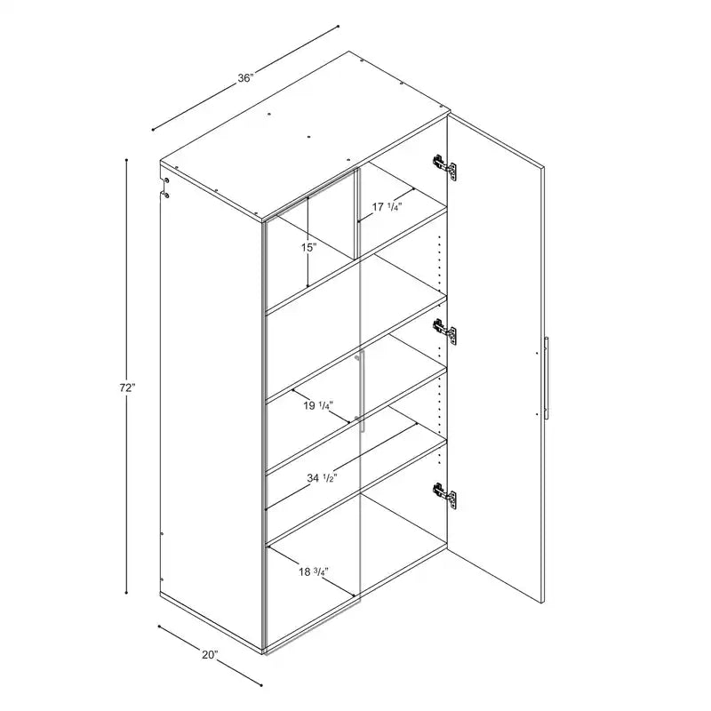 Meuble de rangement de garage de 91 cm