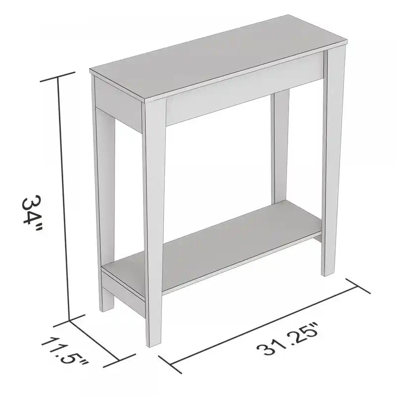 Table conique 31" avec 1 étagère - Taupe foncé