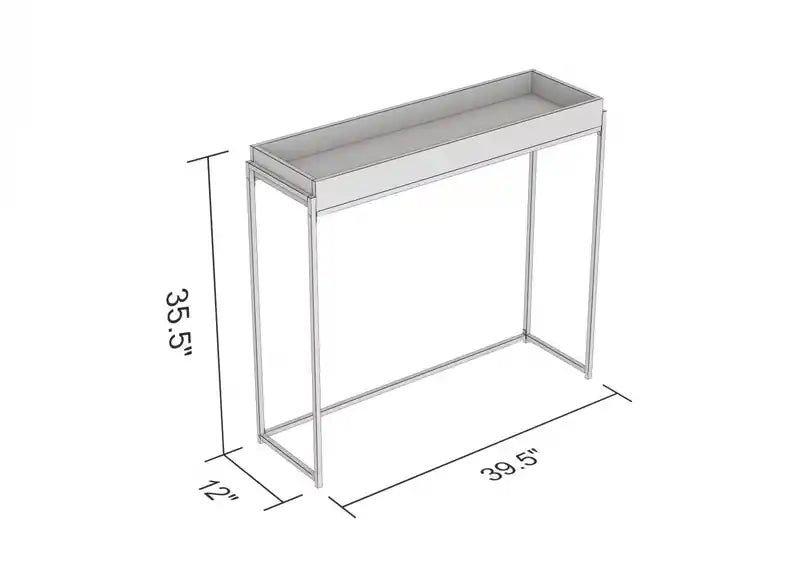 Table conique moderne 40 avec plateau – Marbre et métal noir