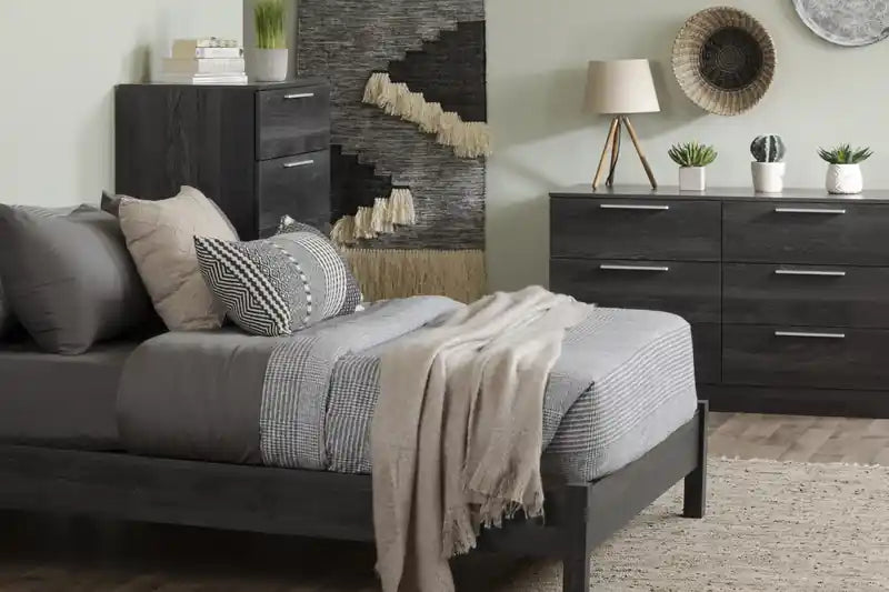 Commode essentielle 5 tiroirs - Chêne gris