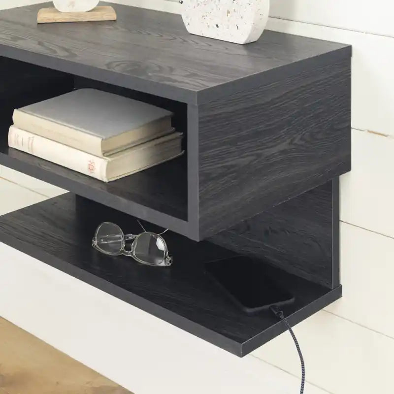 Table de chevet suspendue - Chêne gris