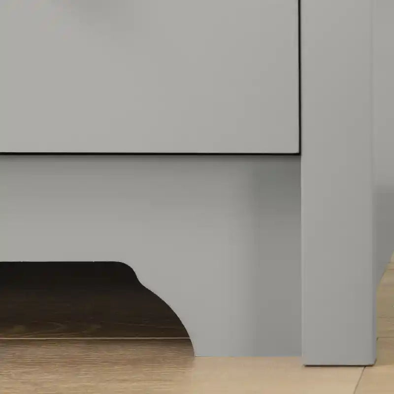 Commode 6 tiroirs - Gris doux