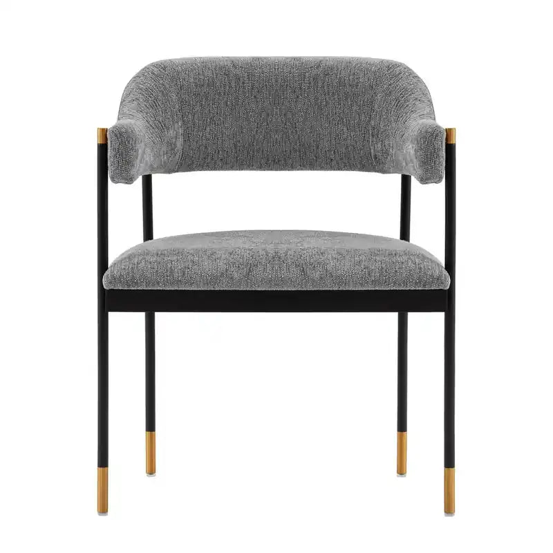 Chaise de salle à manger moderne en chenille
