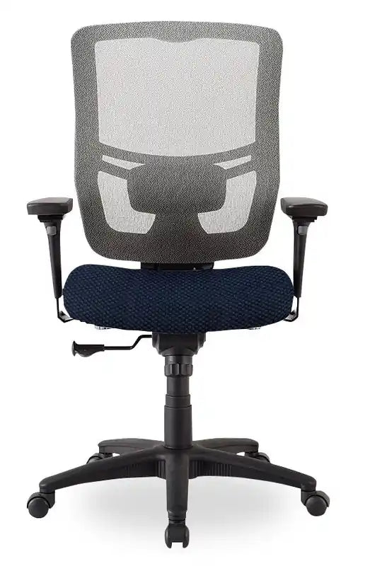 26.4 Chaise de bureau - Bleu marine avec dossier en maille
