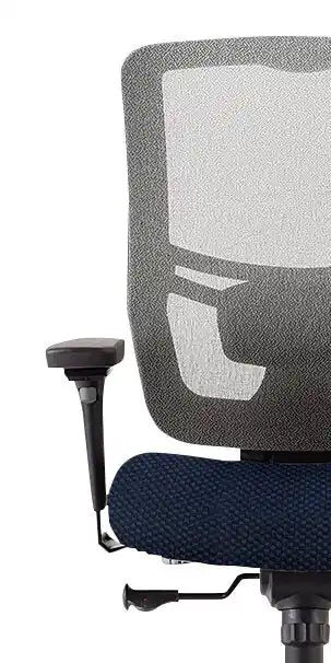 26.4 Chaise de bureau - Bleu marine avec dossier en maille
