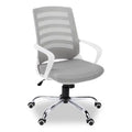 Felton 24 Office Chair - White with Grey Mesh