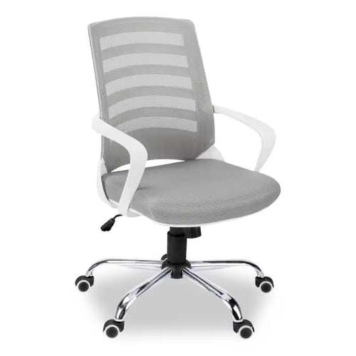 Felton 24 Office Chair - White with Grey Mesh