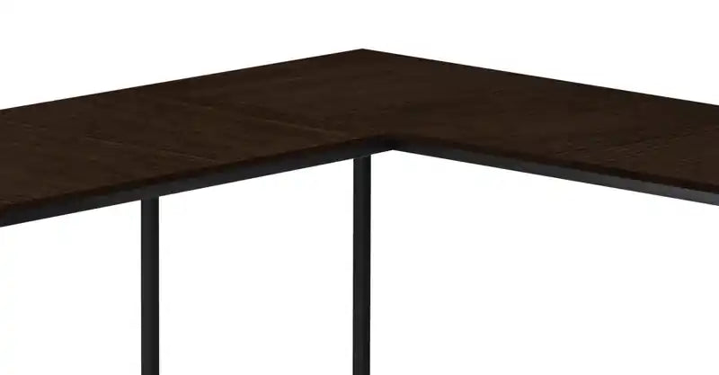 Bureau d'angle en L de 58,25 po