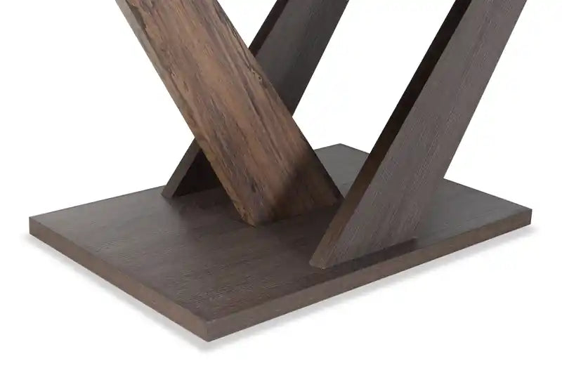 43.3 Table basse moderne - Bois brun foncé