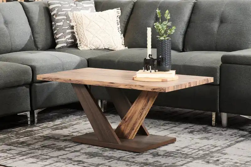 43.3 Table basse moderne - Bois brun foncé