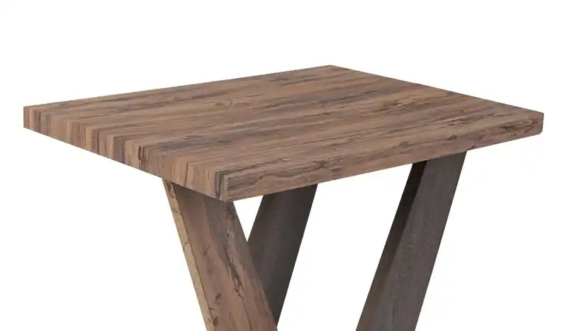 23.6 Table d'appoint moderne - Bois marron foncé