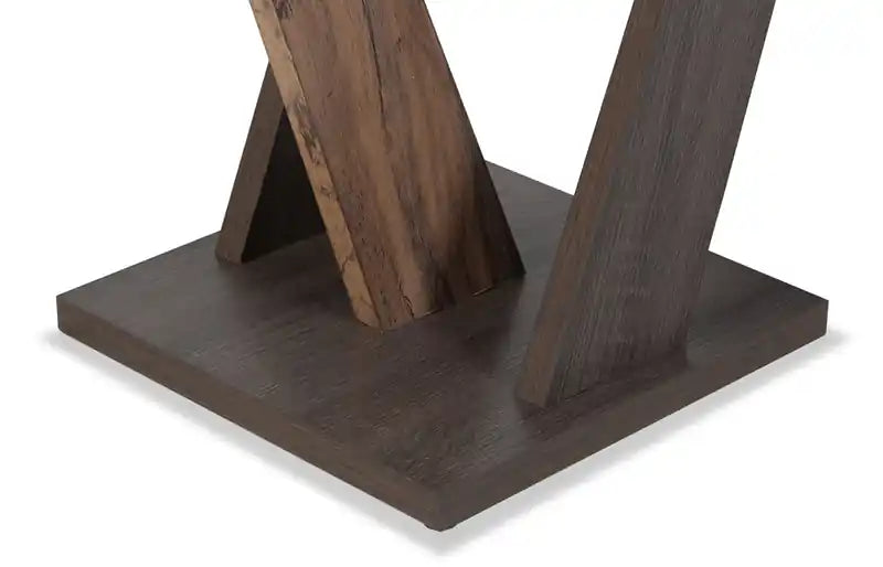 23.6 Table d'appoint moderne - Bois marron foncé