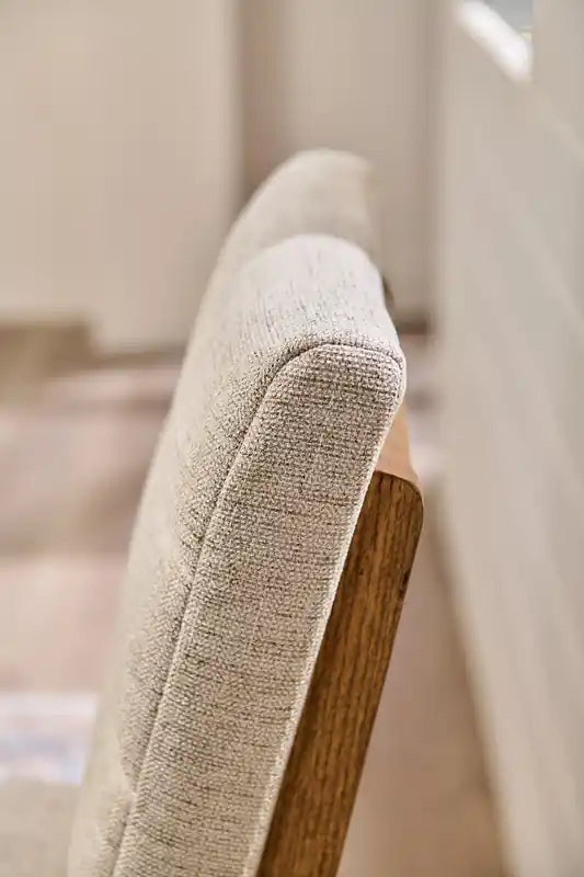 Chaise de salle à manger Lotus en tissu de polyester