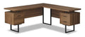 Marnie Reversible 71 L-Shaped Corner Office Desk with 3-Drawers