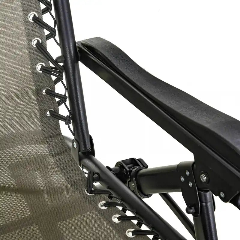 Fauteuil de jardin réglable 2-en-1 gris