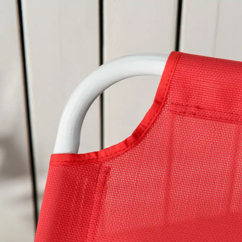 Chaise longue d'extérieur avec dossier réglable sur 4 niveaux
