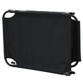 Outsunny Adjustable Garden Sun Lounger Black