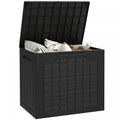 Outsunny 28 Gallon Outdoor Deck Box, Waterproof And Uv Resistant Patio Box