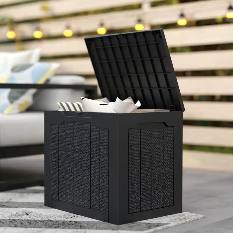 Coffre de terrasse extérieur de 106 litres, étanche et résistant aux UV