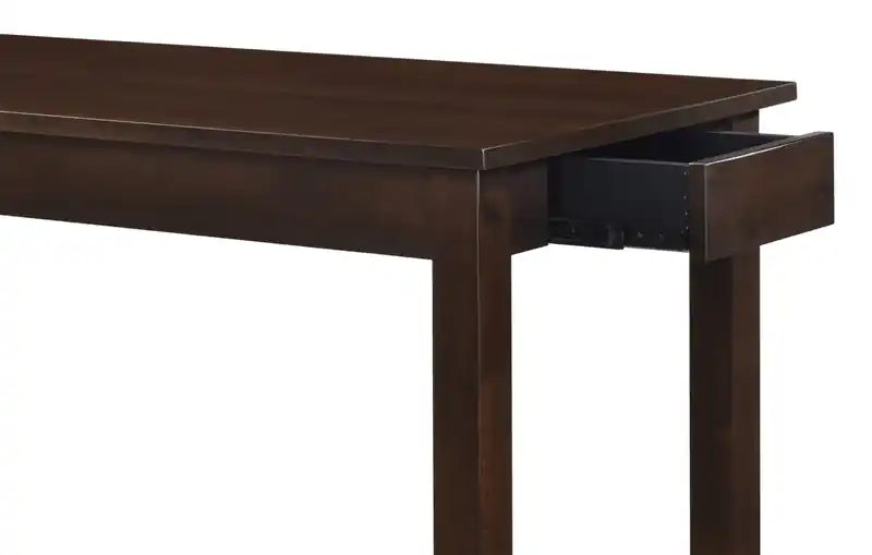 60'' Ensemble Dînette Moderne avec 3 Tabourets Hauteur Comptoir et Ports USB