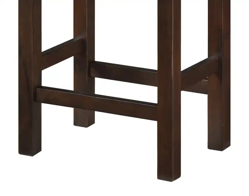 60'' Ensemble Dînette Moderne avec 3 Tabourets Hauteur Comptoir et Ports USB