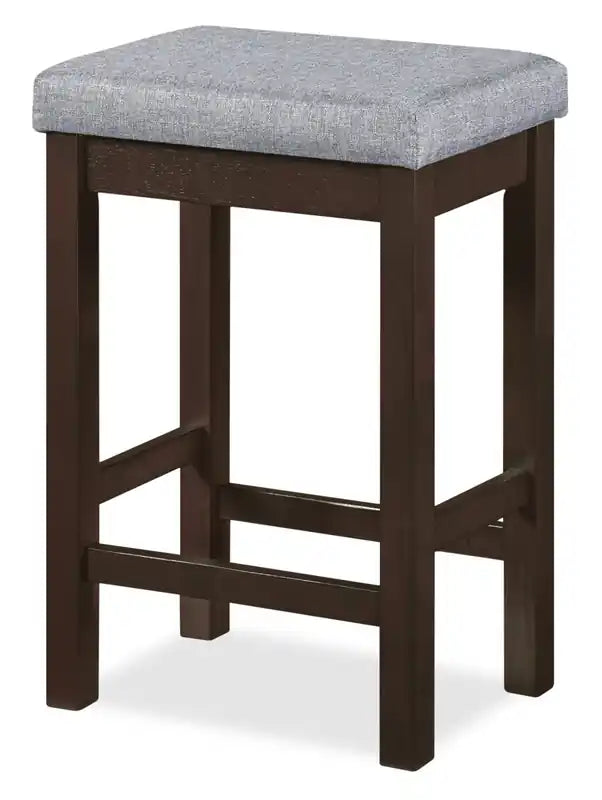 60'' Ensemble Dînette Moderne avec 3 Tabourets Hauteur Comptoir et Ports USB