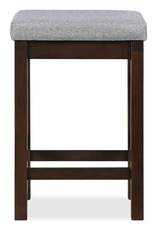 60'' Ensemble Dînette Moderne avec 3 Tabourets Hauteur Comptoir et Ports USB