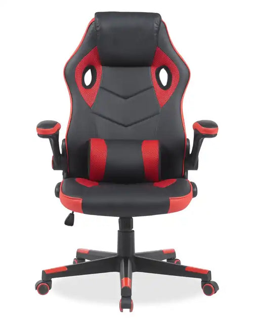 Fauteuil de gaming ergonomique 26.7 avec coussin lombaire - Noir et Rouge