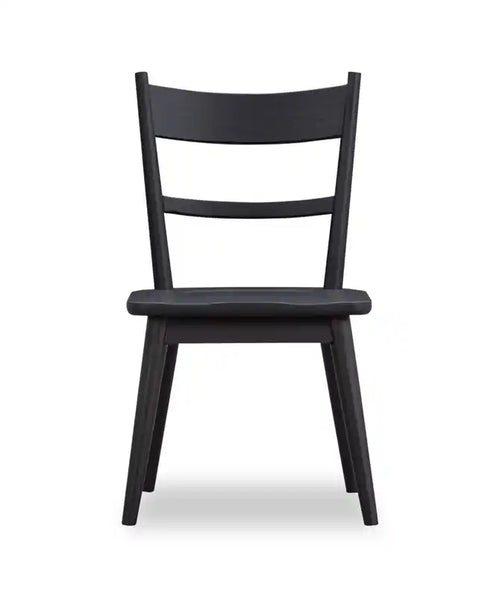 . Chaise de salle à manger avec dossier échelle incurvé