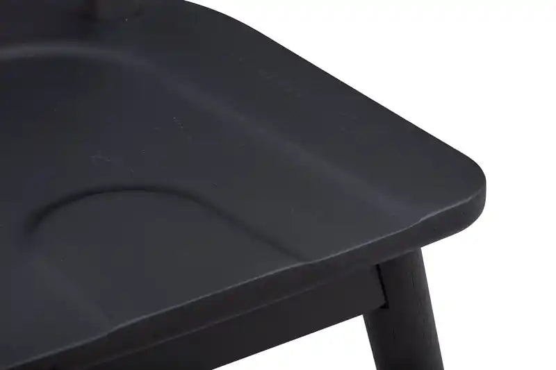 . Chaise de salle à manger avec dossier échelle incurvé